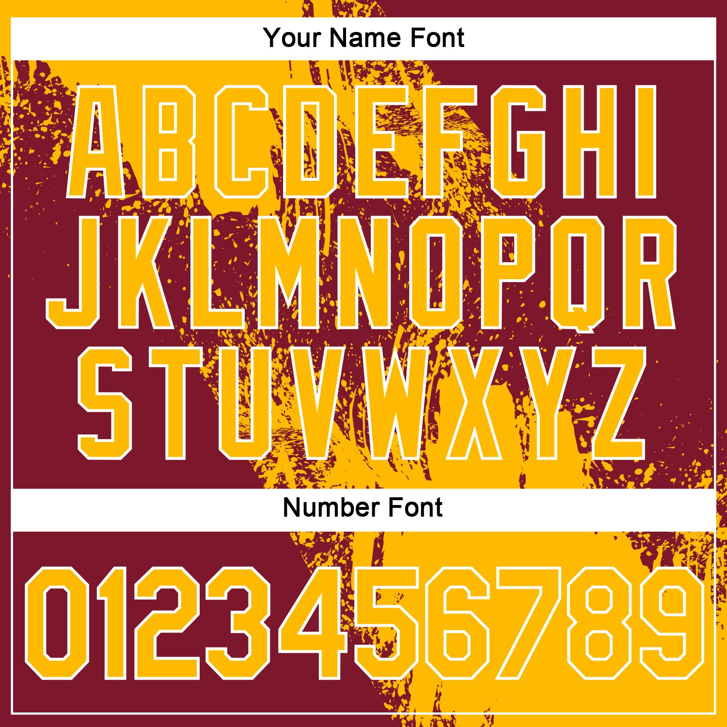 Custom Gold Crimson-White 3D Pattern Design Abstract Brush Stroke Performance Polo Shirt