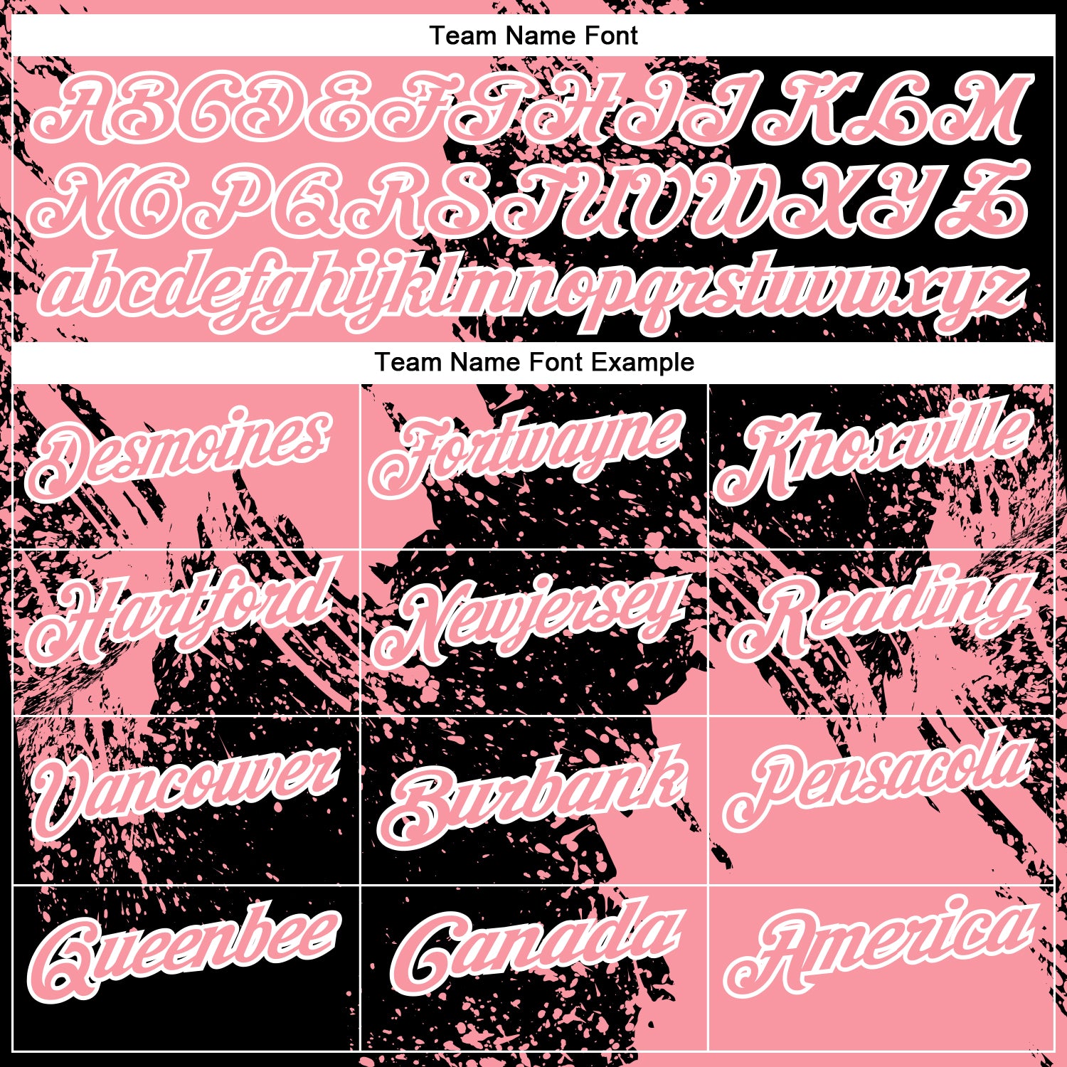 Custom Medium Pink Black-White 3D Pattern Design Abstract Brush Stroke Performance Polo Shirt