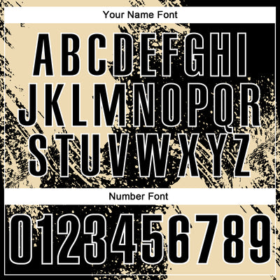 Custom Cream Black-White 3D Pattern Design Abstract Brush Stroke Performance Polo Shirt