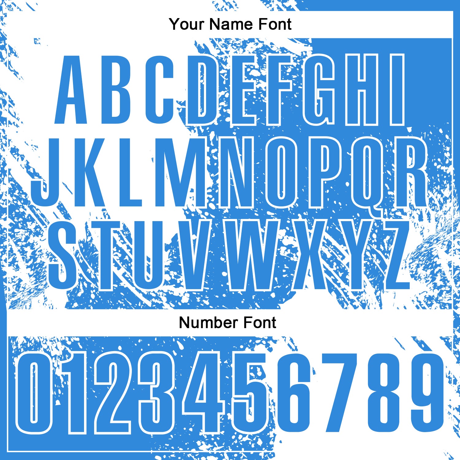 Custom White Powder Blue 3D Pattern Design Abstract Brush Stroke Performance Polo Shirt