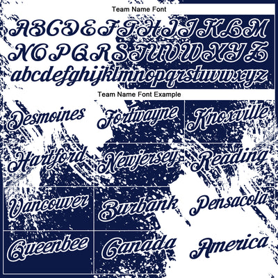 Custom White Navy 3D Pattern Design Abstract Brush Stroke Performance Polo Shirt