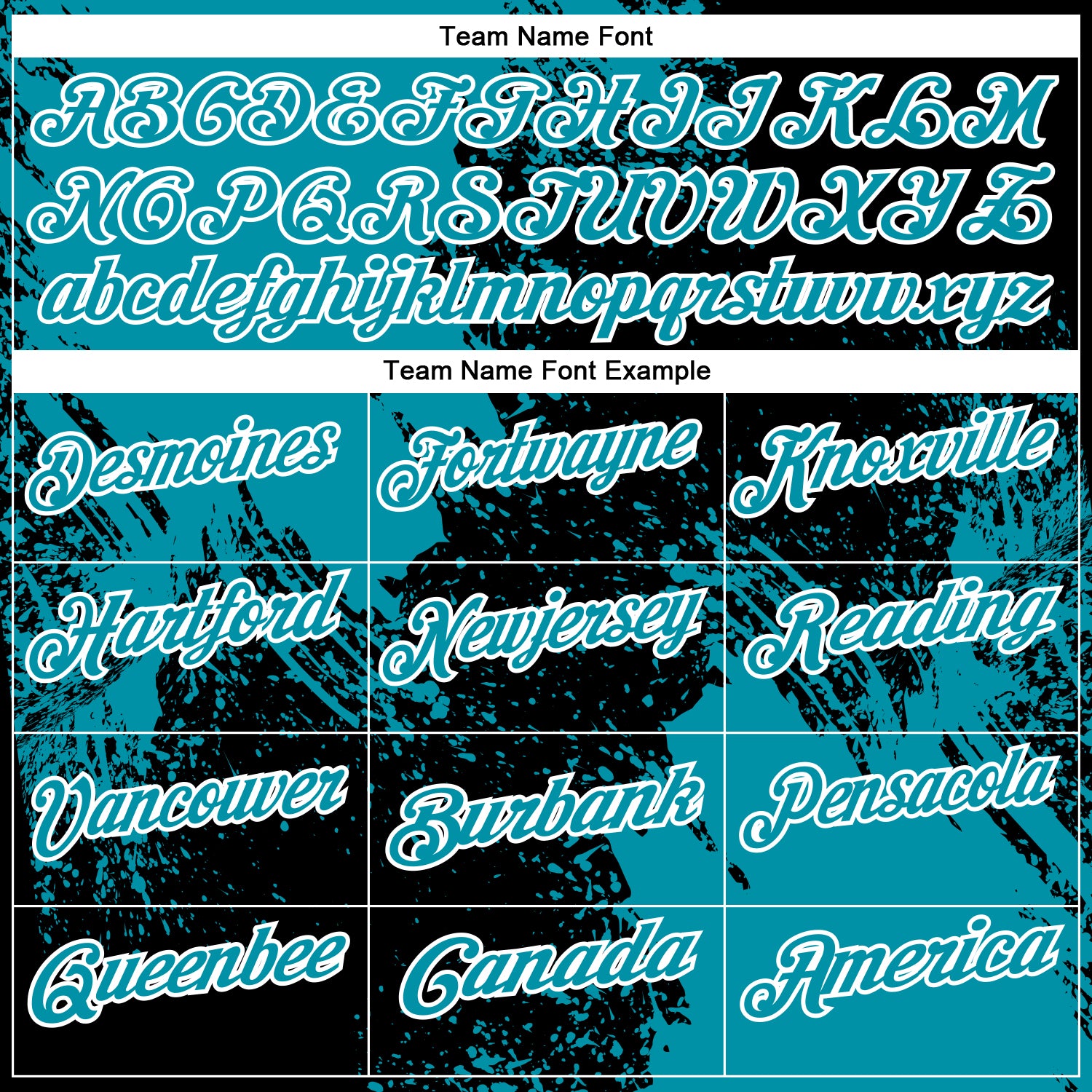 Custom Teal Black-White 3D Pattern Design Abstract Brush Stroke Performance Polo Shirt