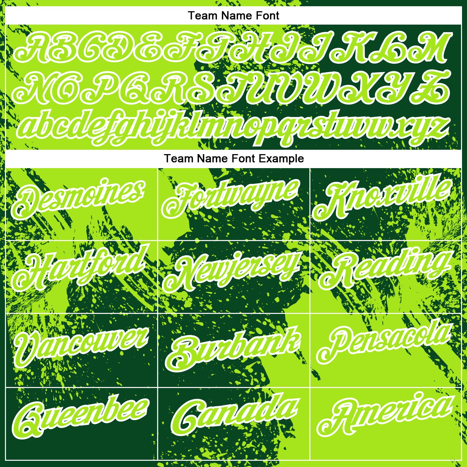 Custom Neon Green Green-White 3D Pattern Design Abstract Brush Stroke Performance Polo Shirt