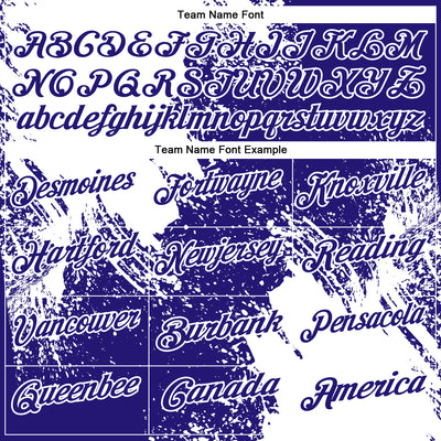 Custom White Dark Purple 3D Pattern Design Abstract Brush Stroke Performance Polo Shirt