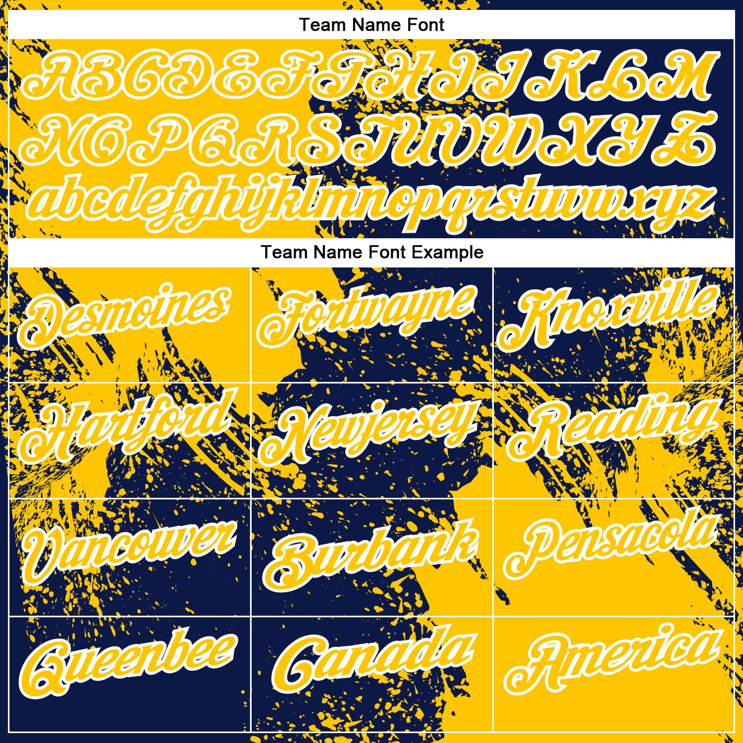 Custom Yellow Navy-White 3D Pattern Design Abstract Brush Stroke Performance Polo Shirt