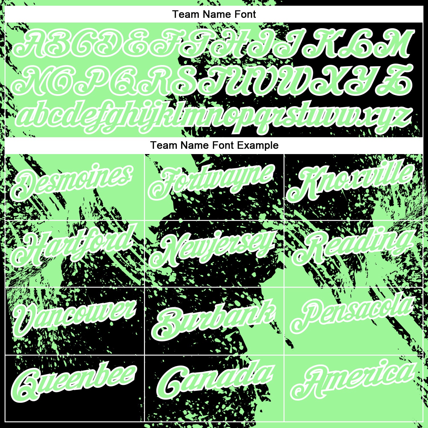 Custom Pea Green Black-White 3D Pattern Design Abstract Brush Stroke Performance Polo Shirt