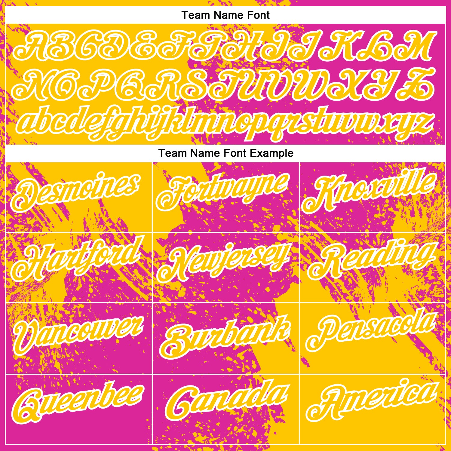 Custom Yellow Deep Pink-White 3D Pattern Design Abstract Brush Stroke Performance Polo Shirt