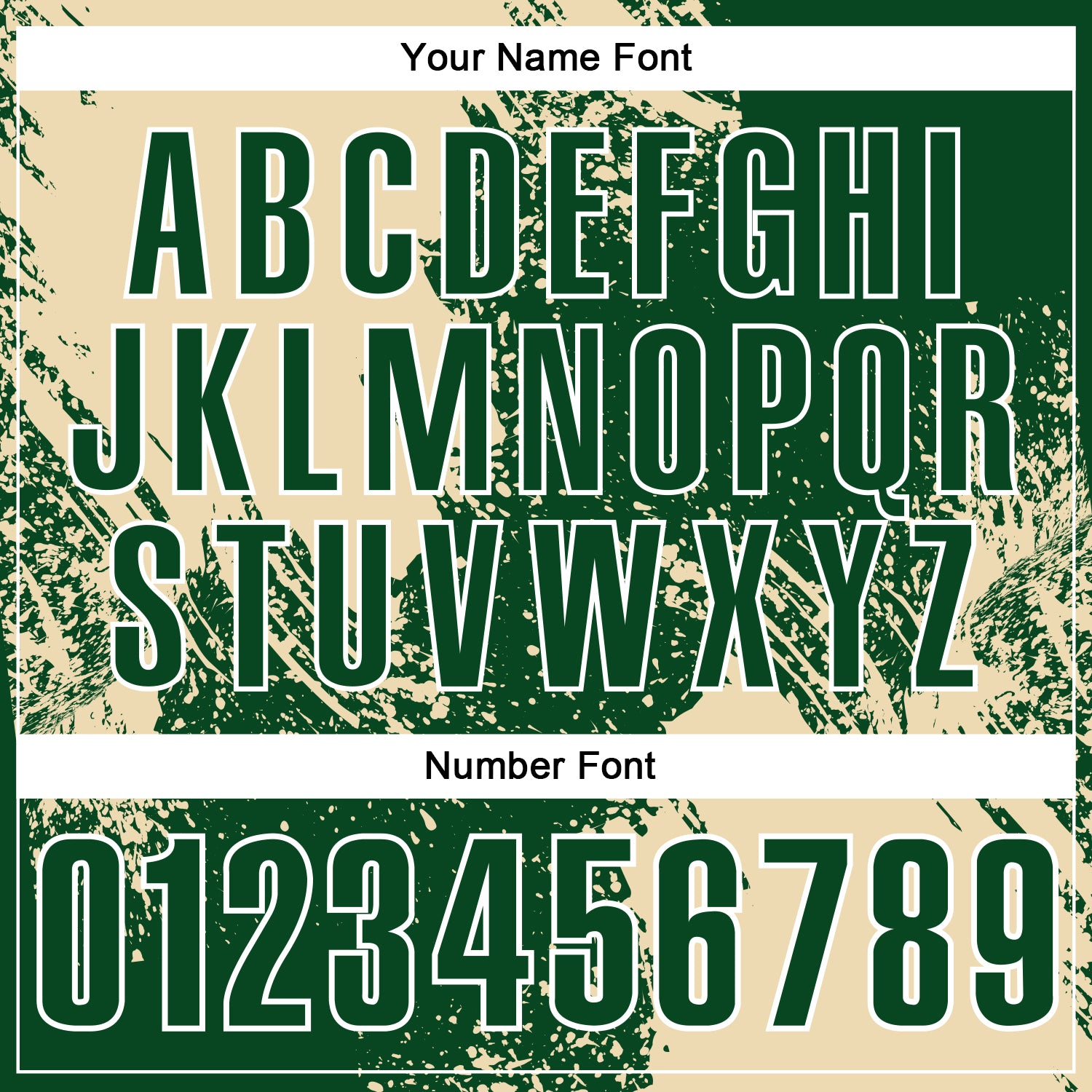 Custom Cream Green-White 3D Pattern Design Abstract Brush Stroke Performance Polo Shirt