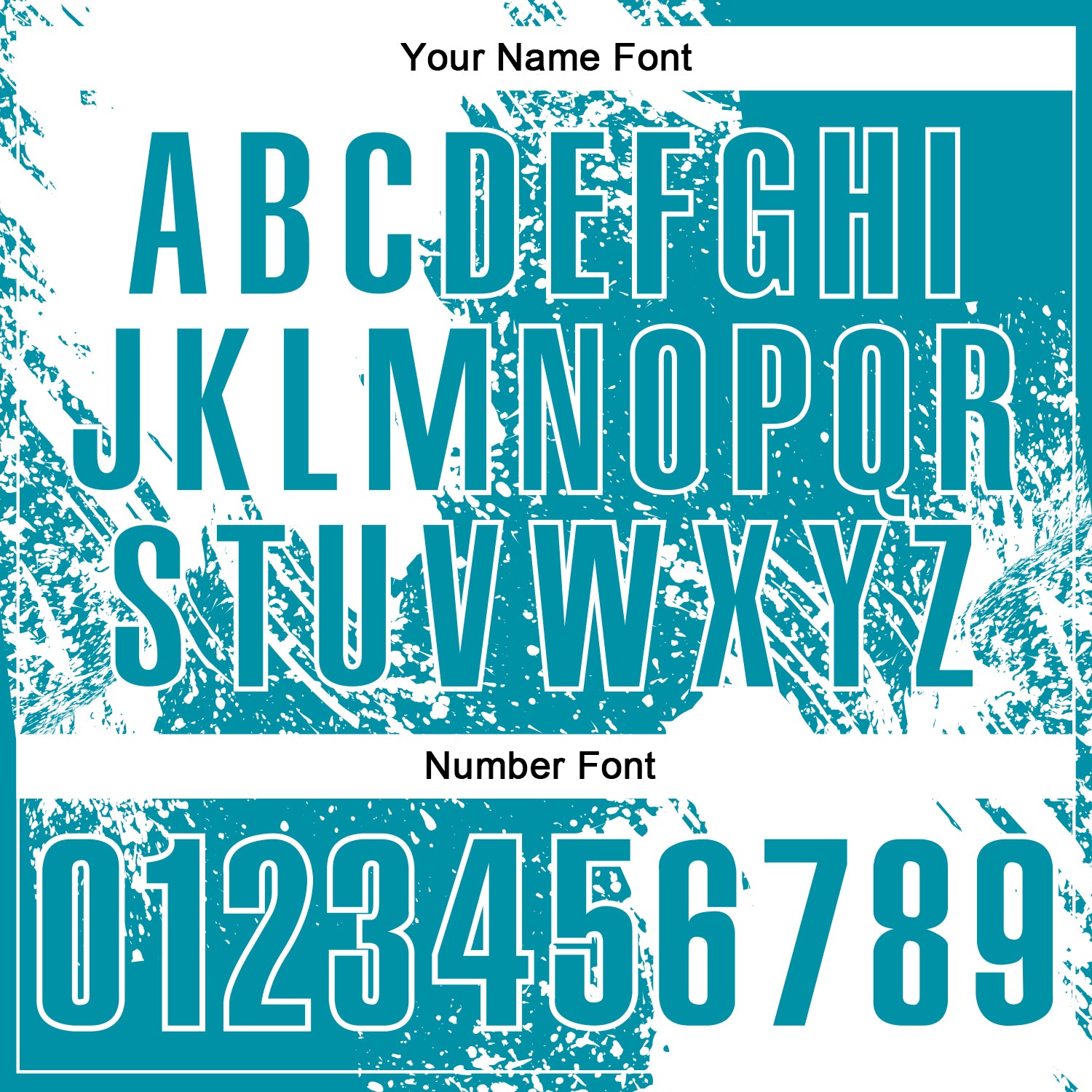 Custom White Teal 3D Pattern Design Abstract Brush Stroke Performance Polo Shirt