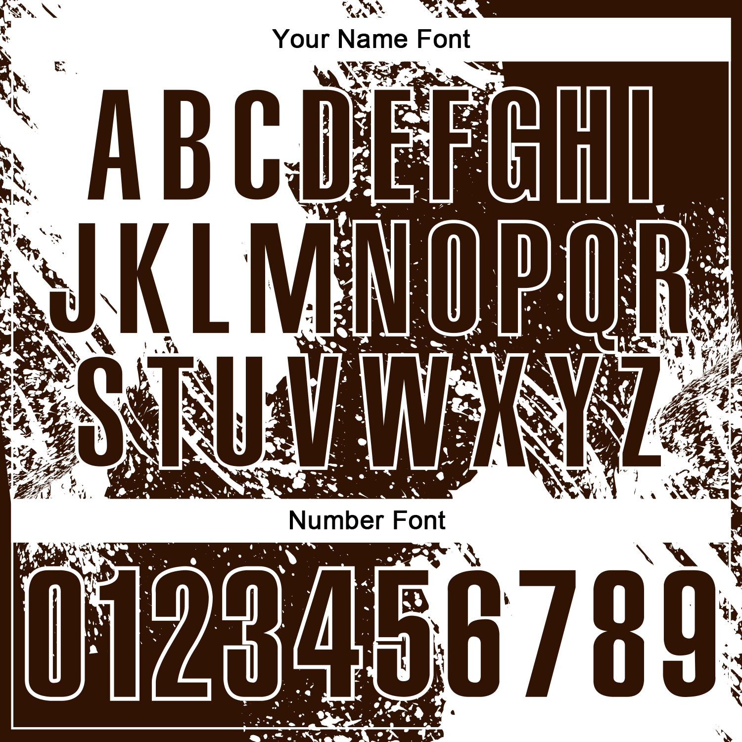 Custom White Brown 3D Pattern Design Abstract Brush Stroke Performance Polo Shirt