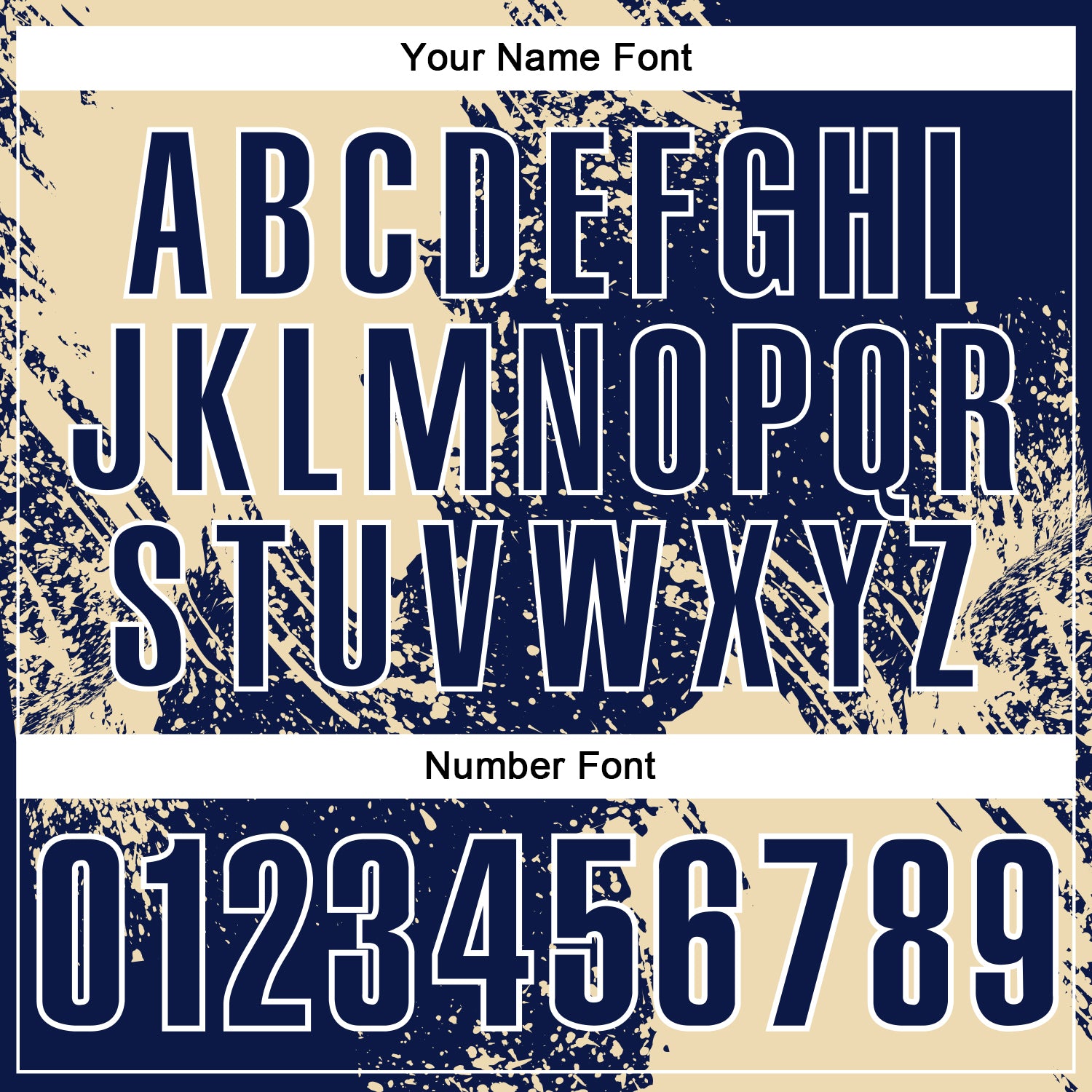 Custom Cream Navy-White 3D Pattern Design Abstract Brush Stroke Performance Polo Shirt