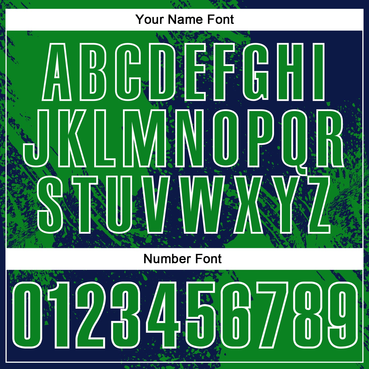 Custom Grass Green Navy-White 3D Pattern Design Abstract Brush Stroke Performance Polo Shirt