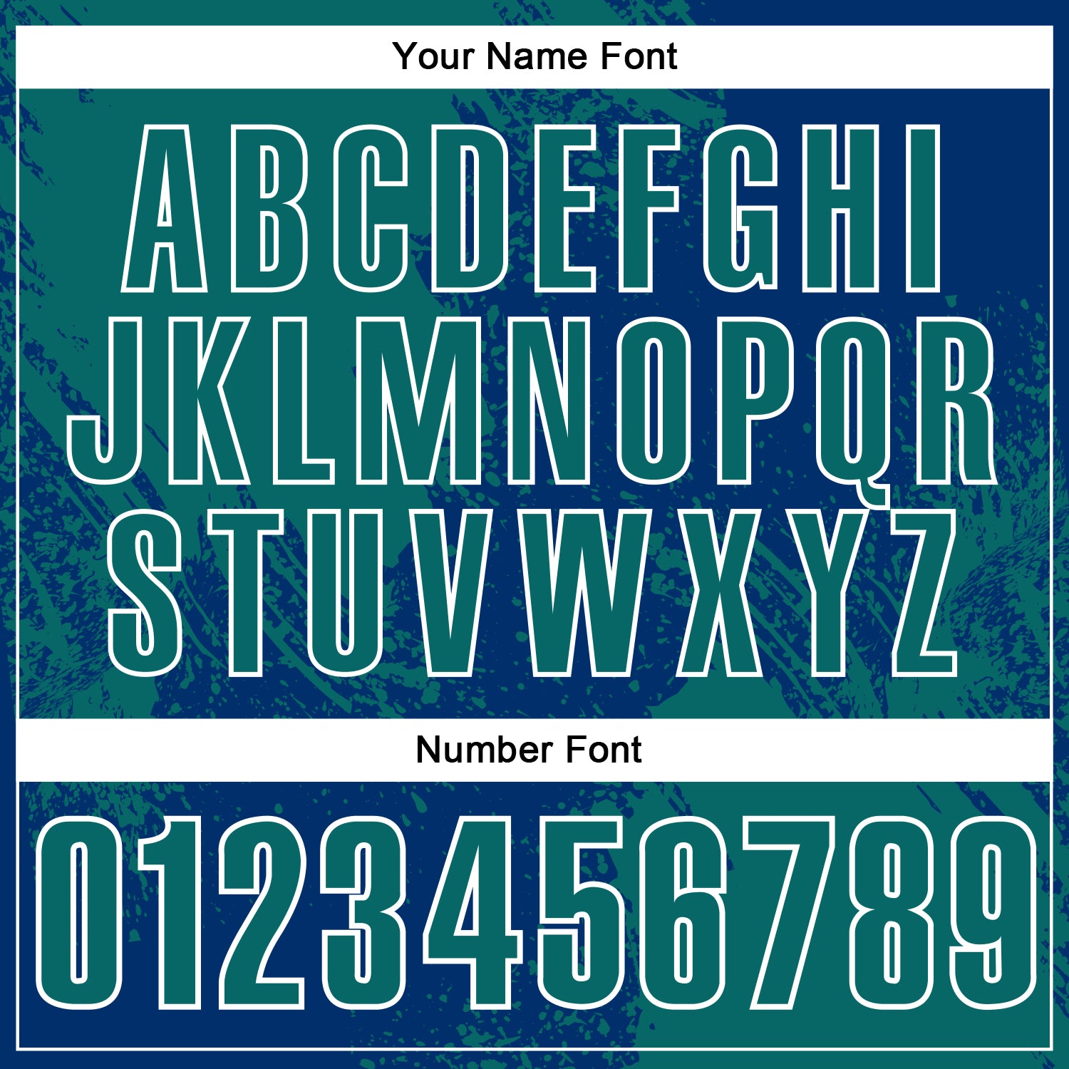 Custom Teal US Navy Blue-White 3D Pattern Design Abstract Brush Stroke Performance Polo Shirt