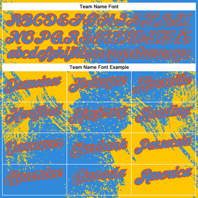 Custom Yellow Powder Blue-Orange 3D Pattern Design Abstract Brush Stroke Performance Polo Shirt