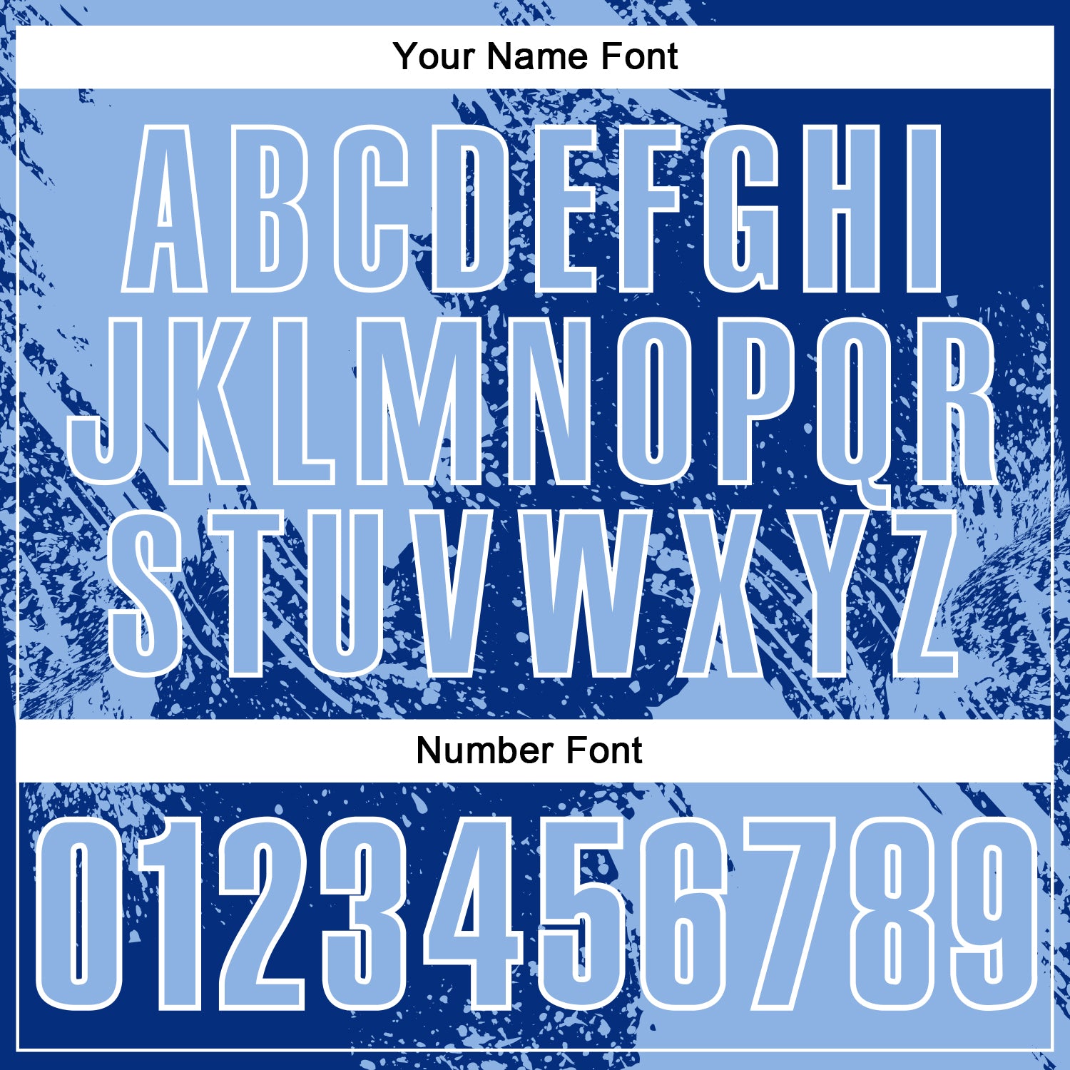 Custom Light Blue Royal-White 3D Pattern Design Abstract Brush Stroke Performance Polo Shirt