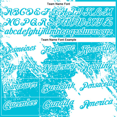 Custom White Lakes Blue 3D Pattern Design Abstract Brush Stroke Performance Polo Shirt