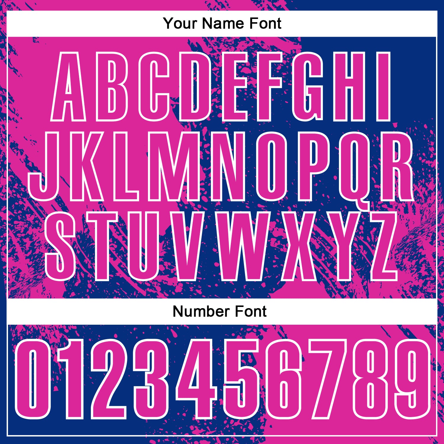 Custom Deep Pink Royal-White 3D Pattern Design Abstract Brush Stroke Performance Polo Shirt