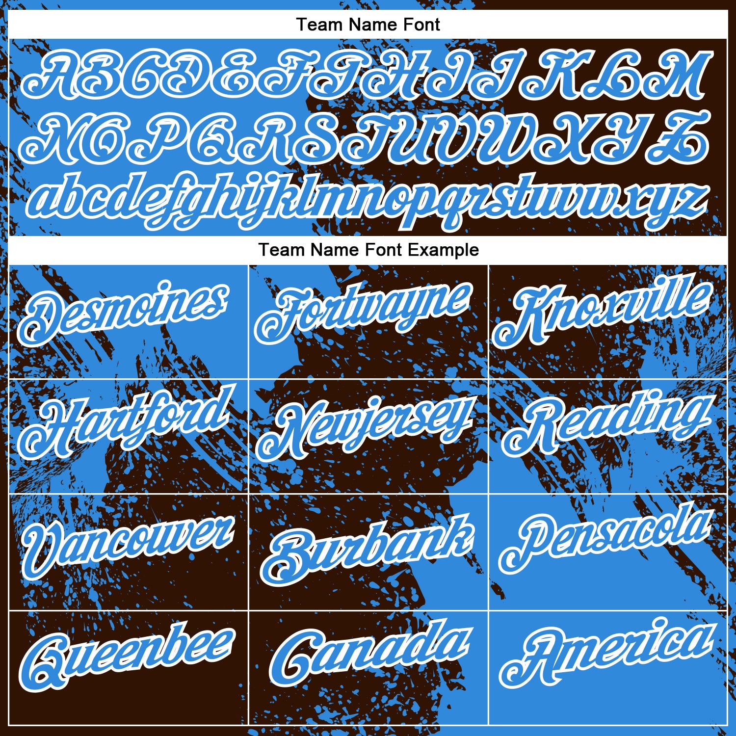 Custom Powder Blue Brown-White 3D Pattern Design Abstract Brush Stroke Performance Polo Shirt