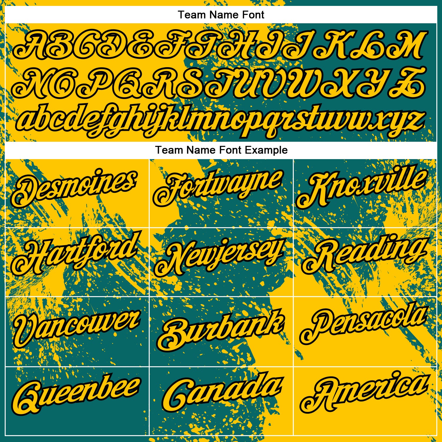 Custom Yellow Teal-Black 3D Pattern Design Abstract Brush Stroke Performance Polo Shirt