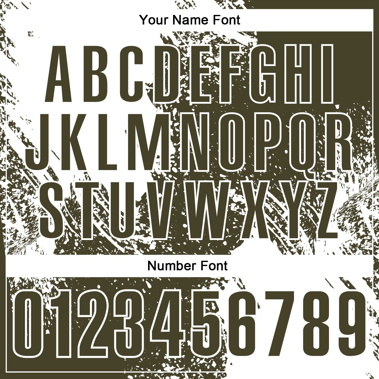 Custom White Olive 3D Pattern Design Abstract Brush Stroke Performance Polo Shirt