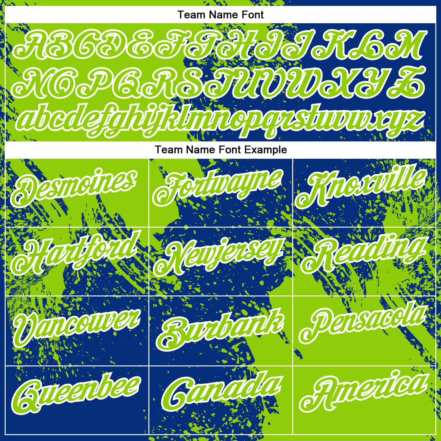 Custom Neon Green Royal-White 3D Pattern Design Abstract Brush Stroke Performance Polo Shirt