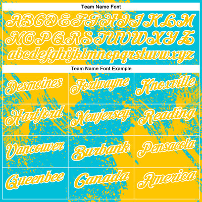 Custom Yellow Lakes Blue-White 3D Pattern Design Abstract Brush Stroke Performance Polo Shirt