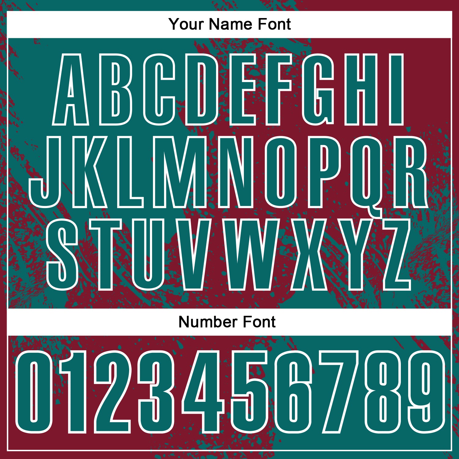 Custom Teal Crimson-White 3D Pattern Design Abstract Brush Stroke Performance Polo Shirt