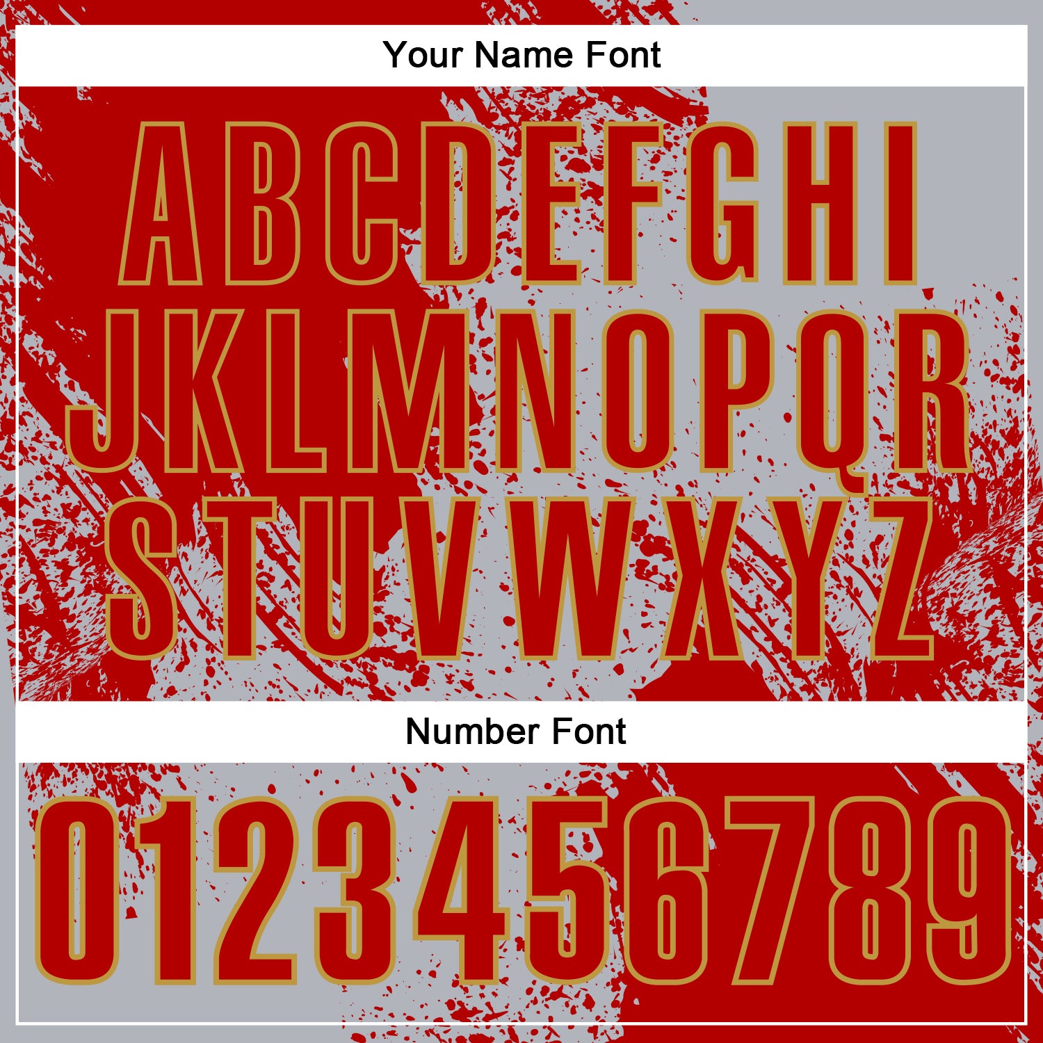 Custom Red Gray-Old Gold 3D Pattern Design Abstract Brush Stroke Performance Polo Shirt