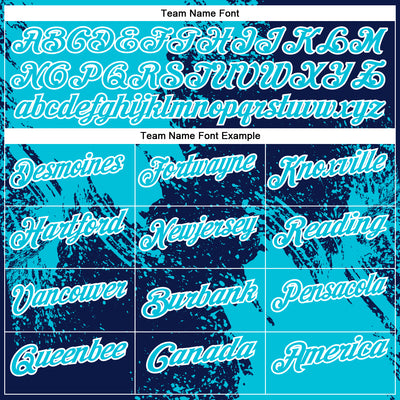 Custom Lakes Blue Navy-White 3D Pattern Design Abstract Brush Stroke Performance Polo Shirt