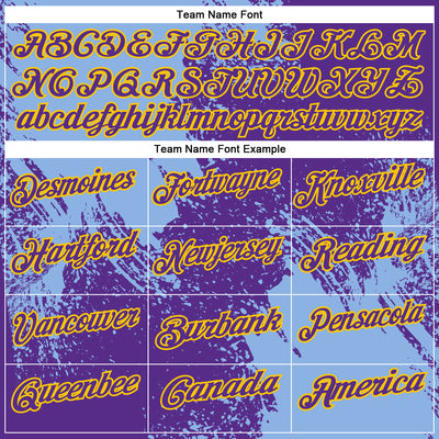 Custom Light Blue Purple-Yellow 3D Pattern Design Abstract Brush Stroke Performance Polo Shirt