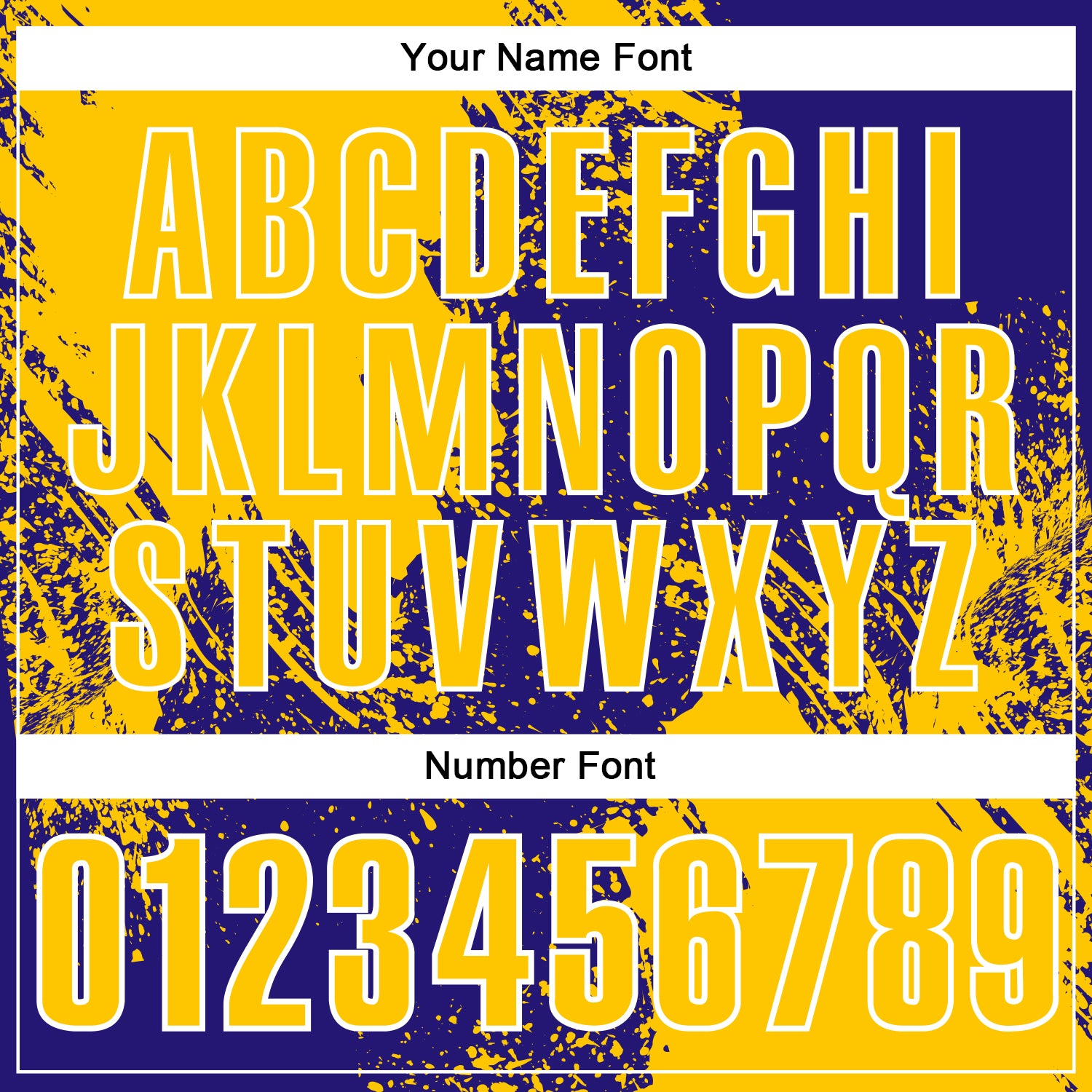 Custom Yellow Dark Purple-White 3D Pattern Design Abstract Brush Stroke Performance Polo Shirt