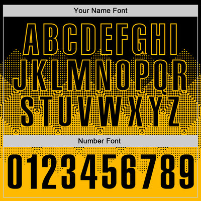 Custom Black Gold 3D Gradient Square Shape Performance Polo Shirt