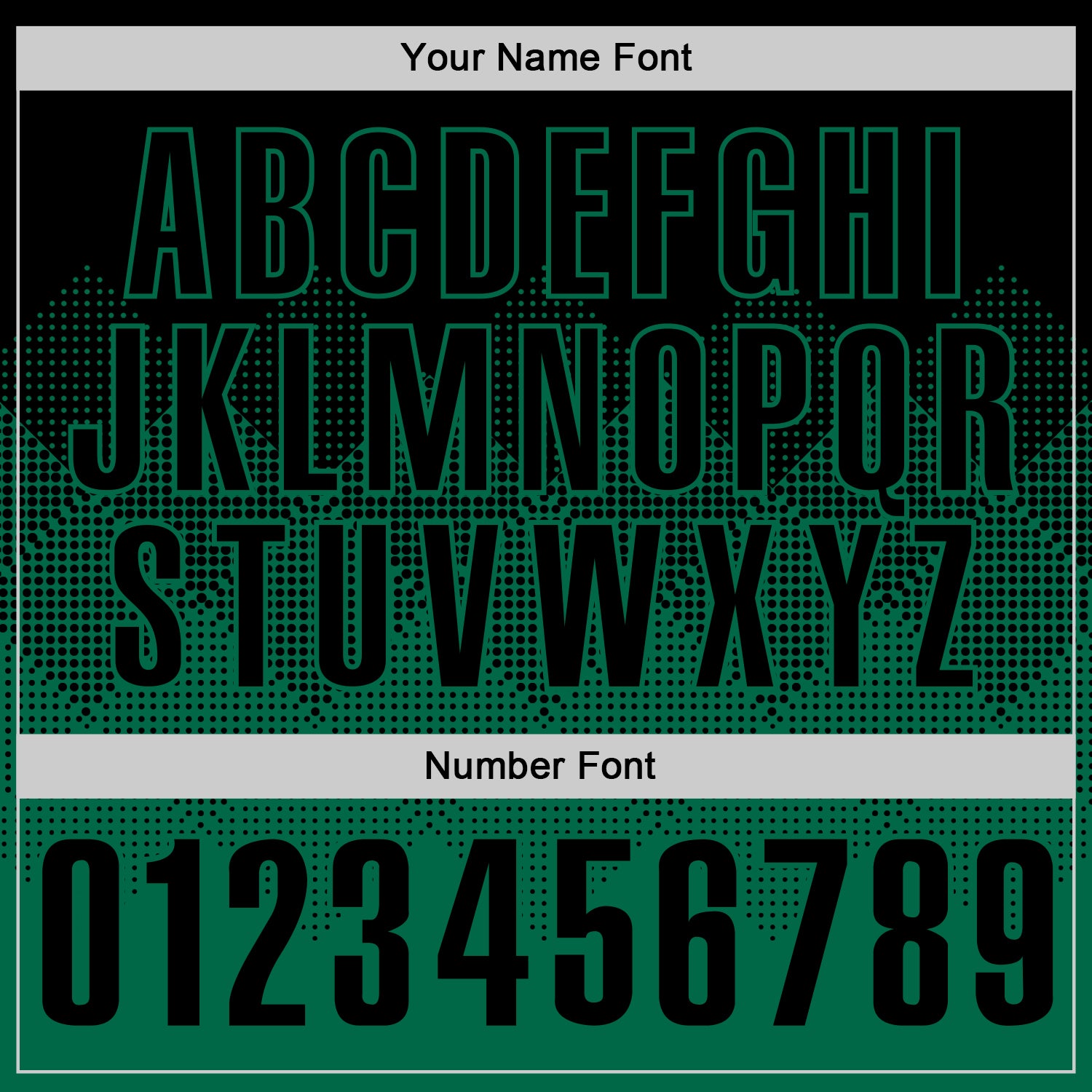 Custom Black Kelly Green 3D Gradient Square Shape Performance Polo Shirt