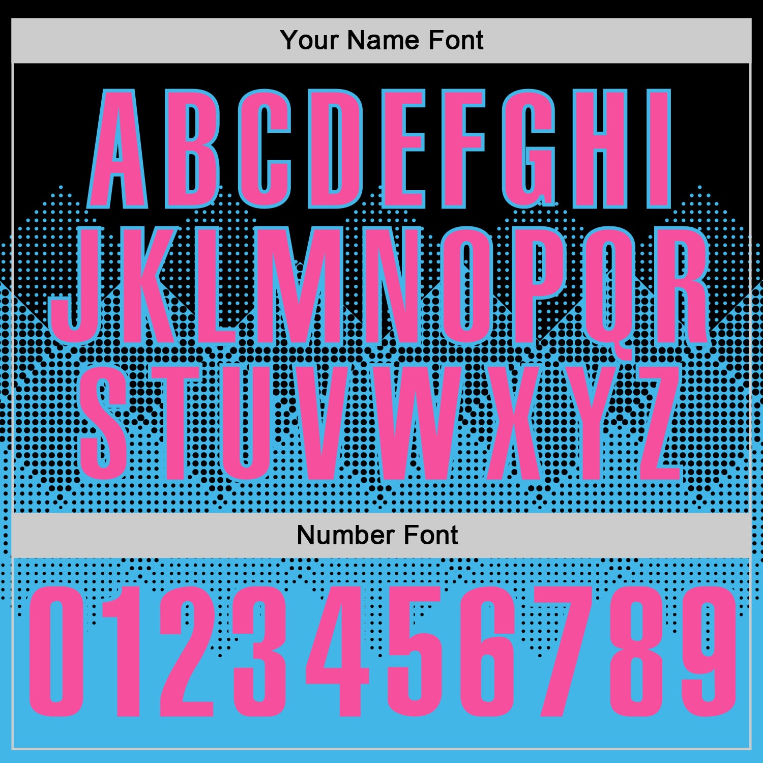 Custom Black Pink-Sky Blue 3D Gradient Square Shape Performance Polo Shirt