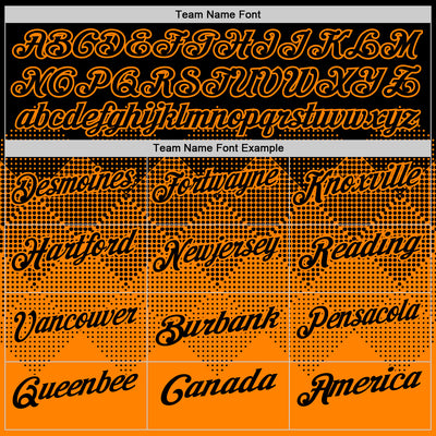 Custom Black Bay Orange 3D Gradient Square Shape Performance Polo Shirt