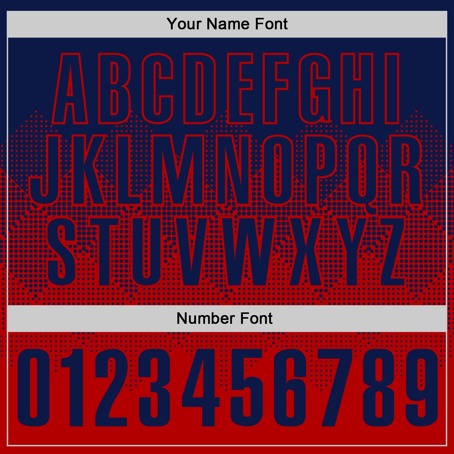 Custom Navy Red 3D Gradient Square Shape Performance Polo Shirt