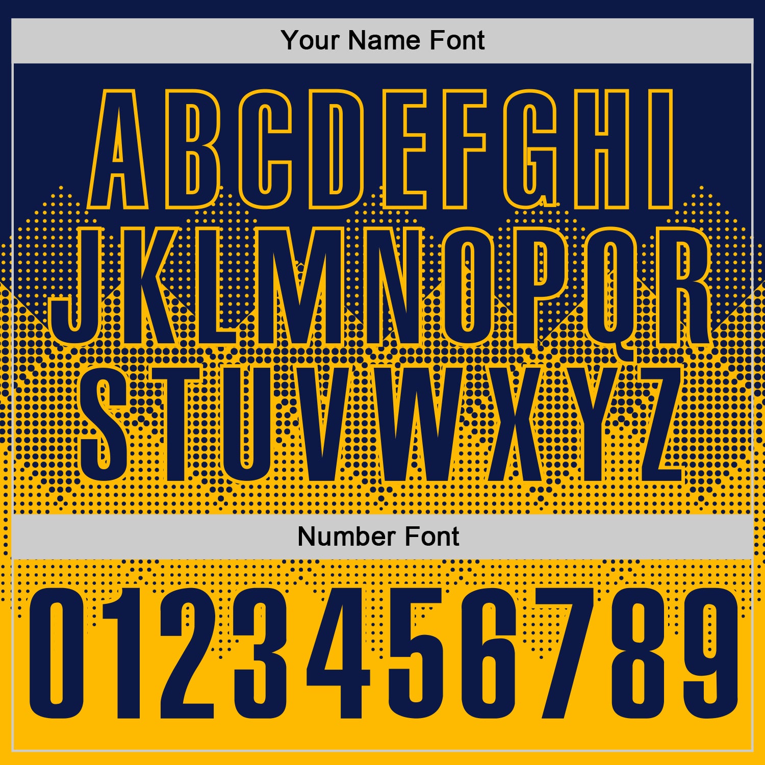 Custom Navy Gold 3D Gradient Square Shape Performance Polo Shirt