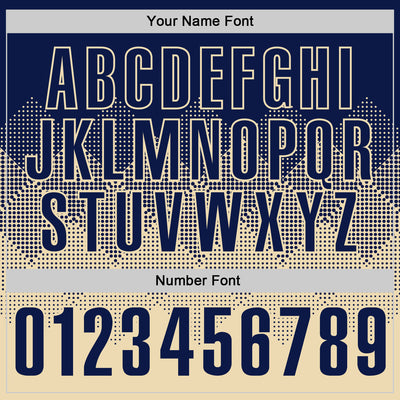 Custom Navy Cream 3D Gradient Square Shape Performance Polo Shirt