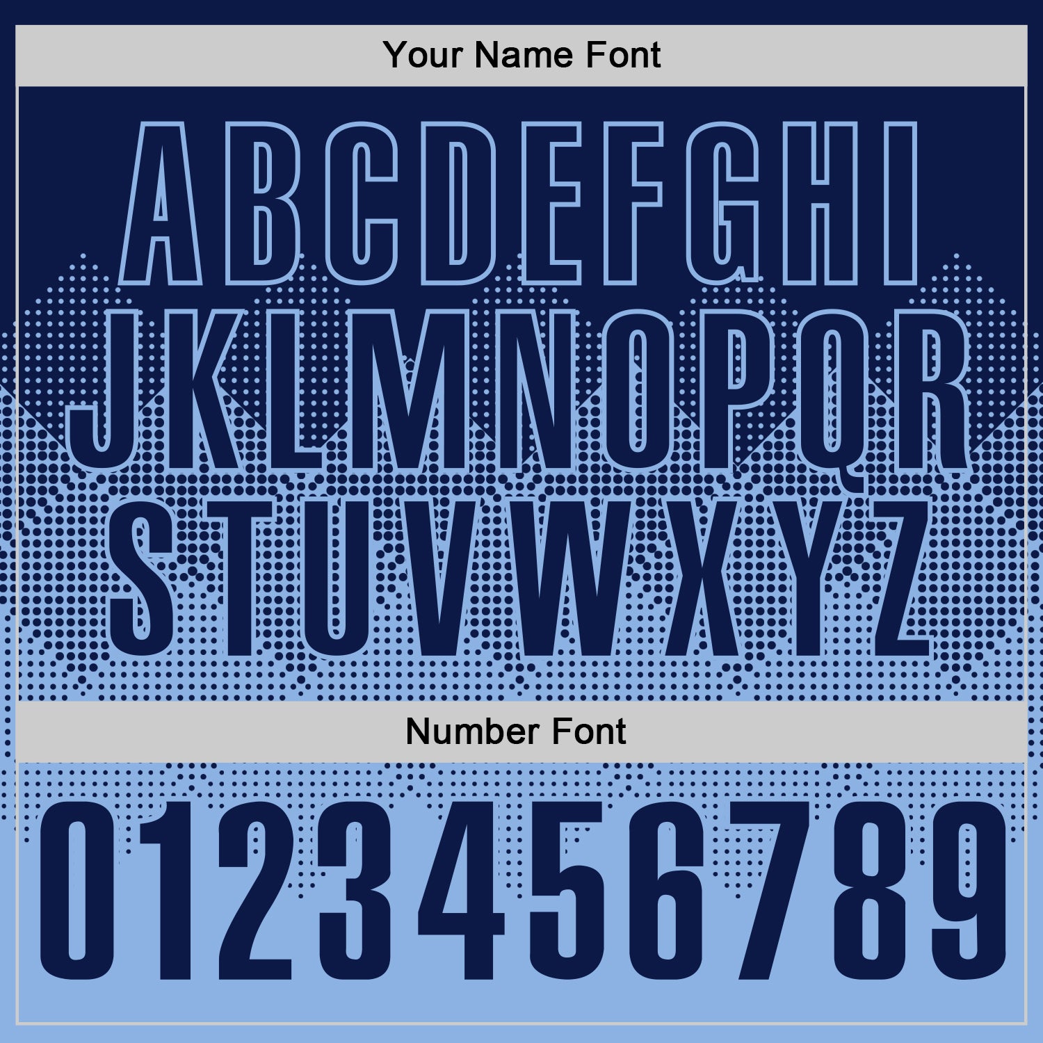 Custom Navy Light Blue 3D Gradient Square Shape Performance Polo Shirt