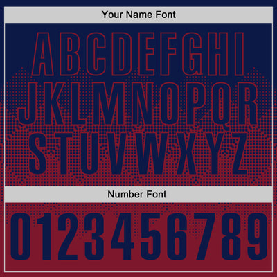 Custom Navy Crimson 3D Gradient Square Shape Performance Polo Shirt