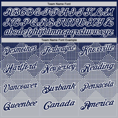 Custom Navy Gray-White 3D Gradient Square Shape Performance Polo Shirt