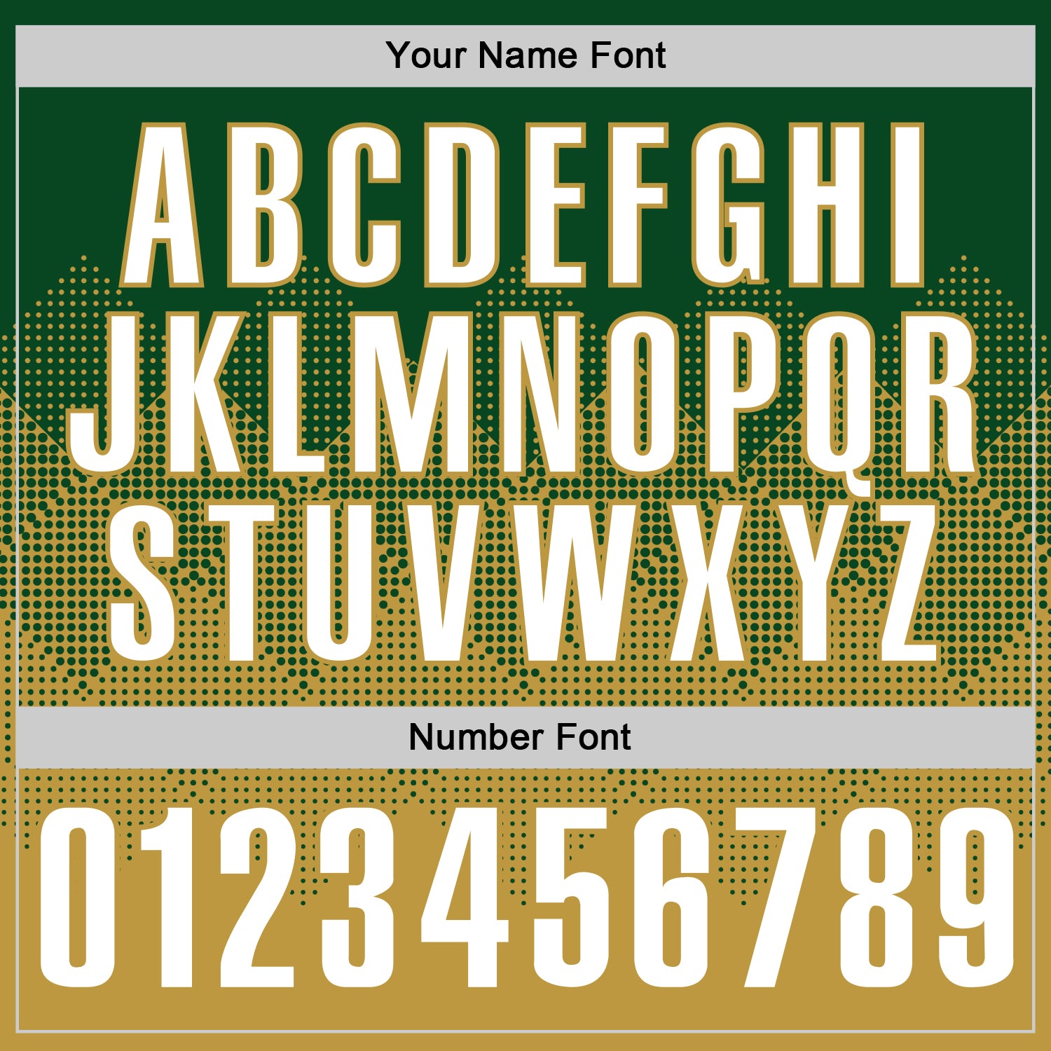 Custom Green White-Old Gold 3D Gradient Square Shape Performance Polo Shirt