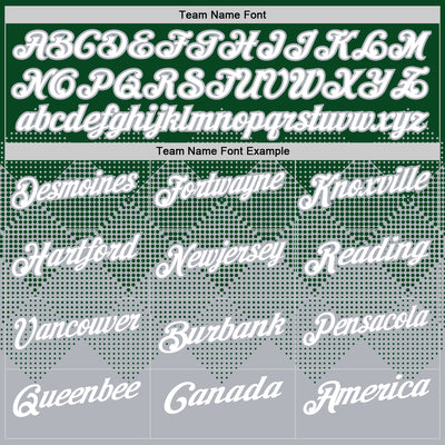 Custom Green White-Gray 3D Gradient Square Shape Performance Polo Shirt