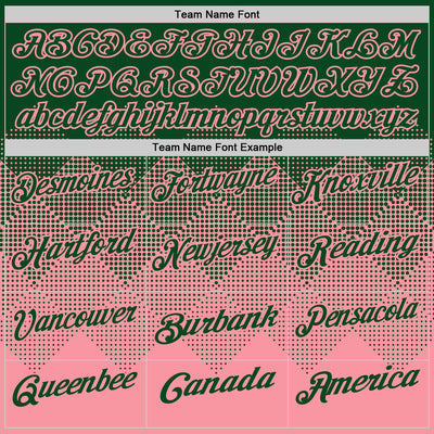 Custom Green Medium Pink 3D Gradient Square Shape Performance Polo Shirt