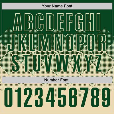 Custom Green Cream 3D Gradient Square Shape Performance Polo Shirt