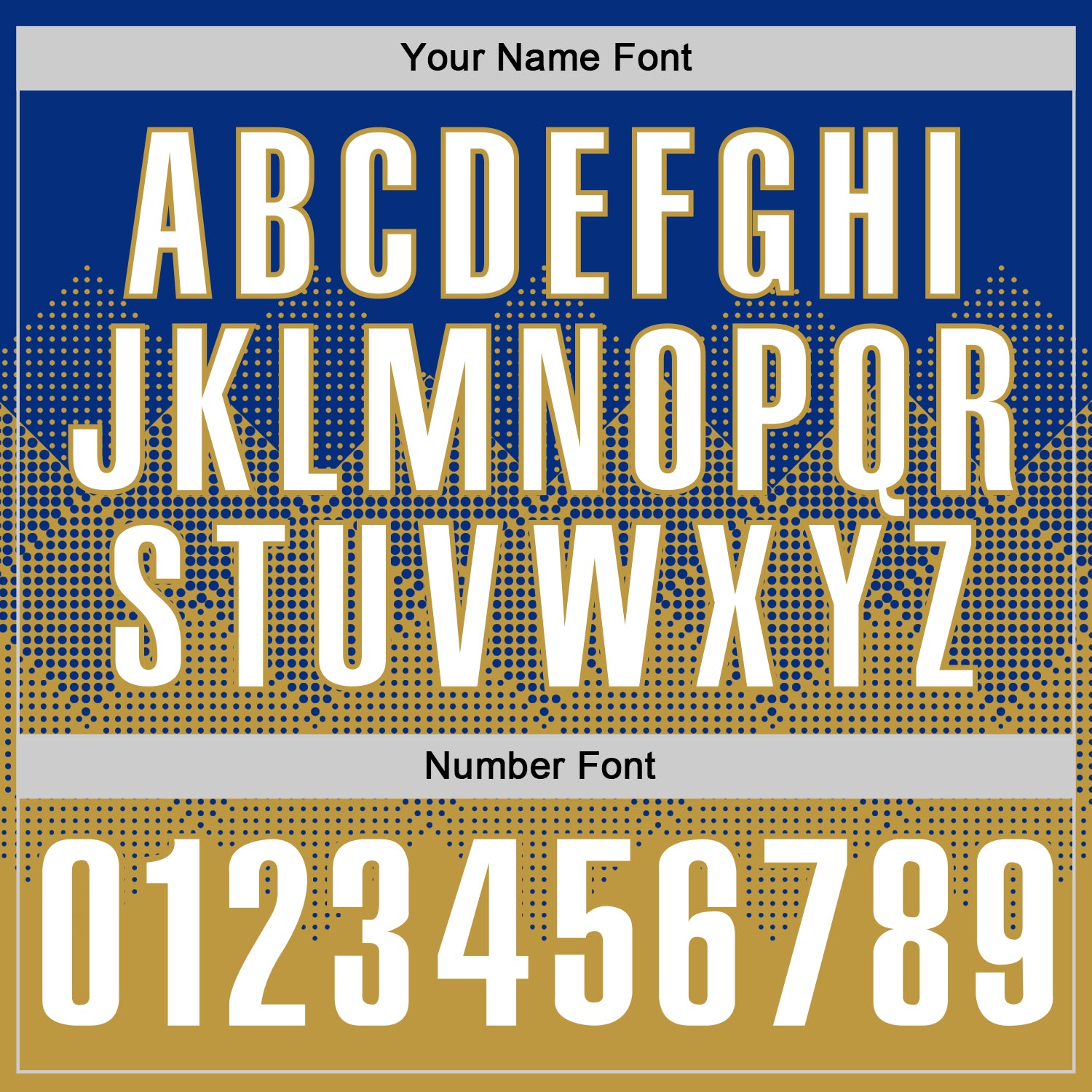 Custom Royal White-Old Gold 3D Gradient Square Shape Performance Polo Shirt