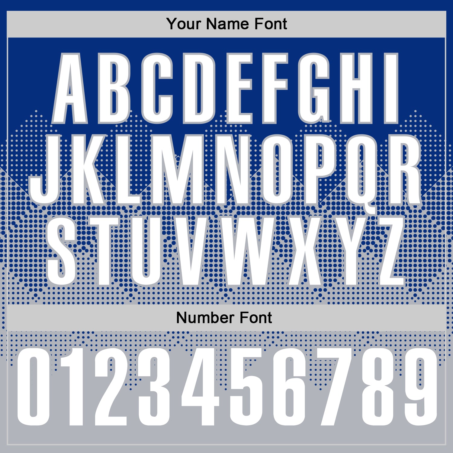 Custom Royal White-Gray 3D Gradient Square Shape Performance Polo Shirt