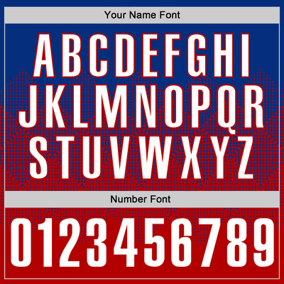 Custom Royal White-Red 3D Gradient Square Shape Performance Polo Shirt