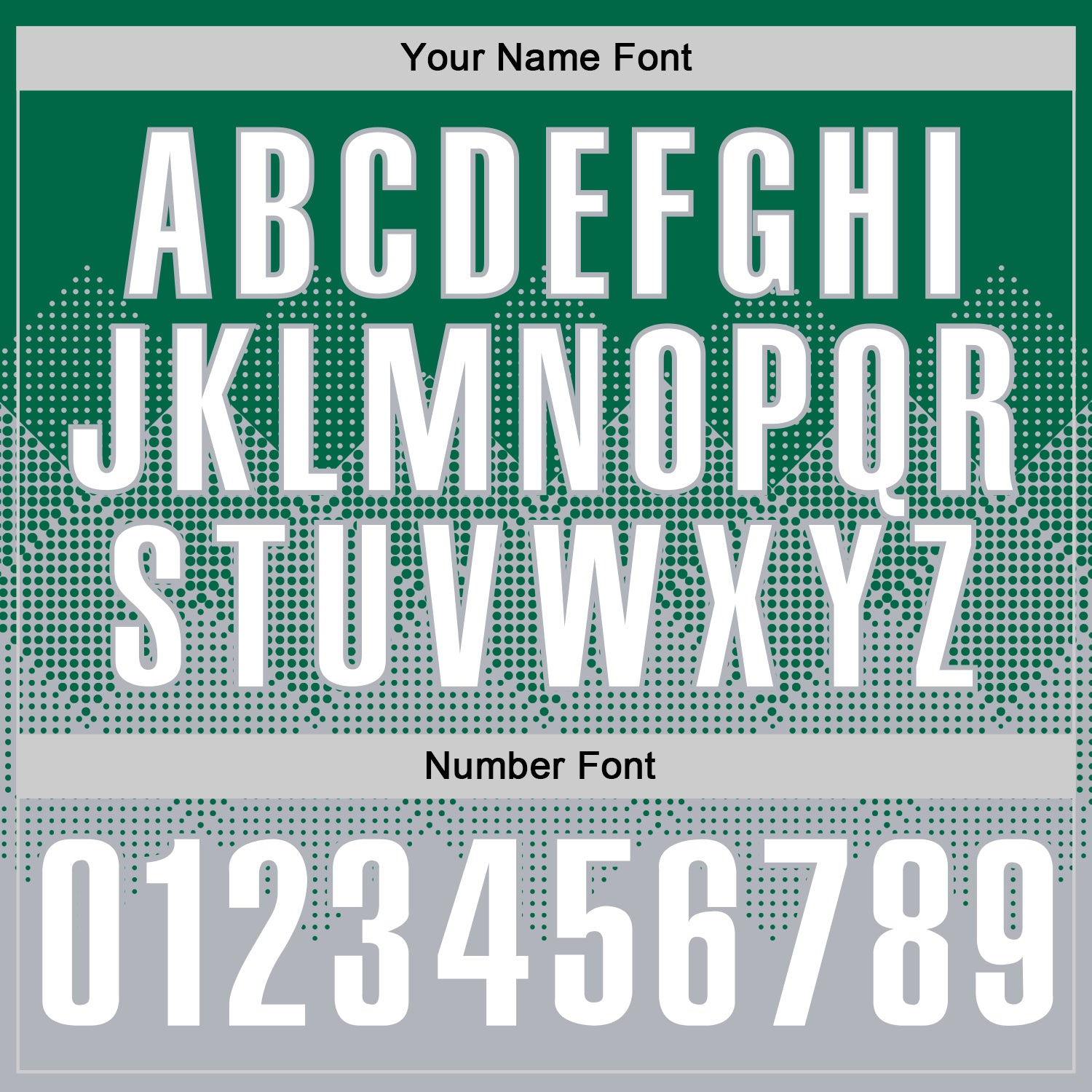 Custom Kelly Green White-Gray 3D Gradient Square Shape Performance Polo Shirt