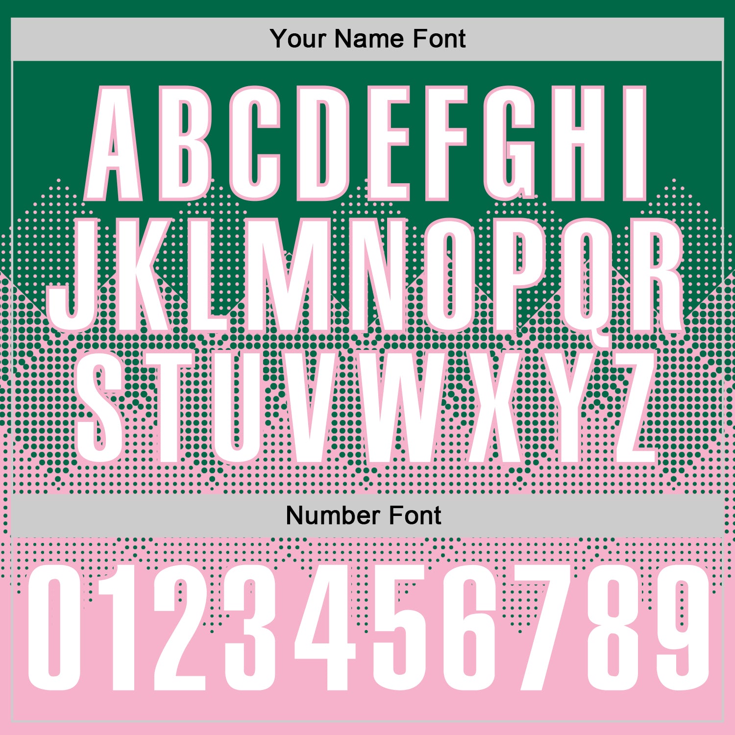 Custom Kelly Green White-Light Pink 3D Gradient Square Shape Performance Polo Shirt